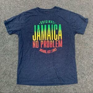 SURF CLASSICS Blue T Shirt 2010 Jamaica No Problem Mens Size XL